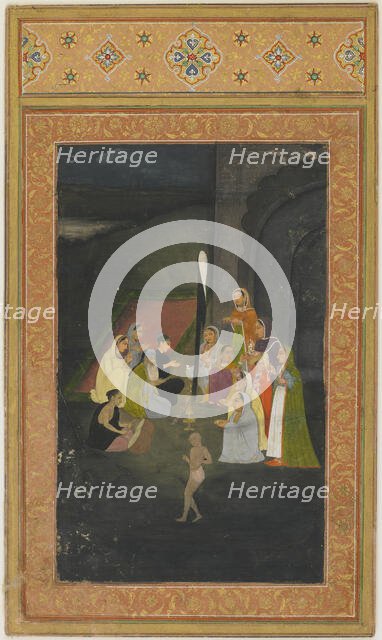 A visit at night to a mullah, 18th century. Creator: Unknown.