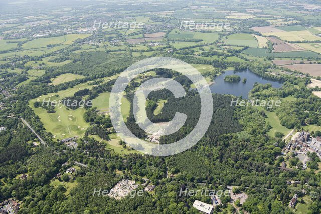 The estate and landscape park around Bearwood College, Wokingham, 2018. Creator: Historic England.