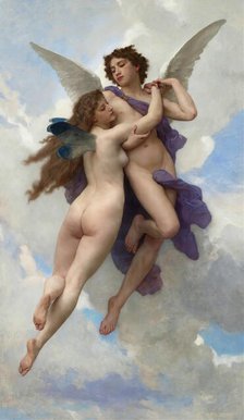 L'Amour et Psyché (Amor and Psyche), 1889. Creator: Bouguereau, William-Adolphe (1825-1905).
