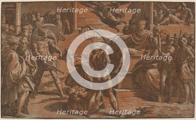 The Martyrdom of Two Saints, c. 1530. Creator: Antonio da Trento.