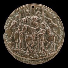 Francesco II Gonzaga and Soldiers [reverse], c. 1495. Creator: Sperandio Savelli.