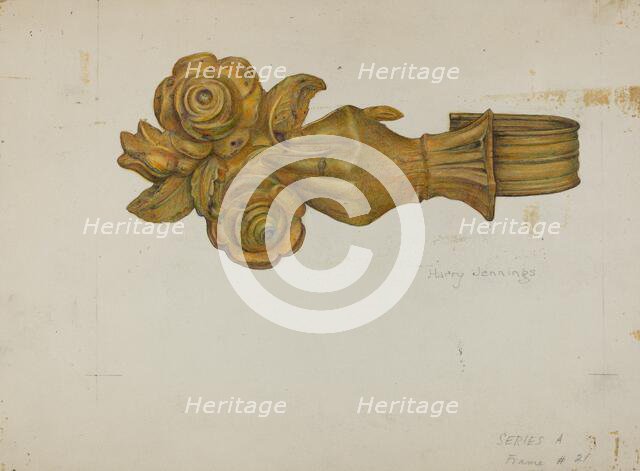 Tie-back, c. 1938. Creator: Harry Jennings.