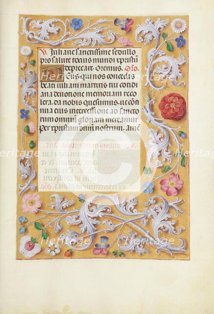 Decorated Text Page; Spinola Hours, about 1510-1520. Creator: Unknown.