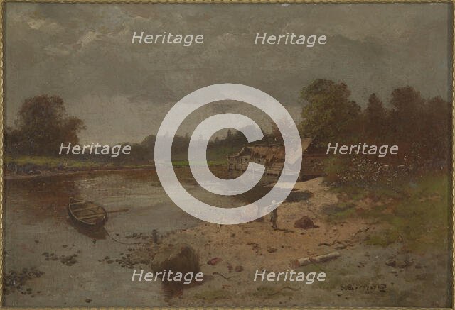 Landscape with a Pond, 1890. Creator: Seweryn Bieszczad.