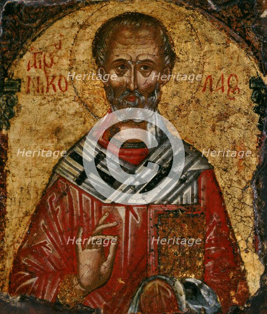 Saint Nicolas, between 1500 and 1600. Creator: Cretan School.