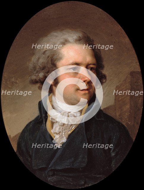 Portrait of the architect Adam Menelaws (1753-1831), Early 1790s. Artist: Borovikovsky, Vladimir Lukich (1757-1825)