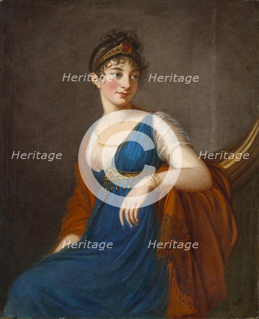 Portrait of the actress Mademoiselle Georges (1787-1867), 1800s. Creator: Vigée Le Brun, Louise Élisabeth (1755-1842).