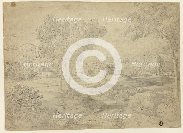 Italianate Landscape with Buildings, n.d. Creator: Unknown.