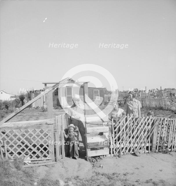Family from Oklahoma; have been in California for 6 year..., near Fresno, California, 1939 Creator: Dorothea Lange.