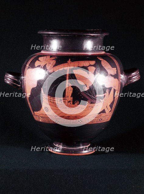 Ship of Odysseus (Ulysses), King of Ithaca. Artist: Unknown