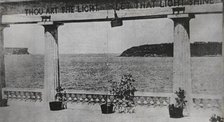 View to the Heads from the Amphitheatre, Balmoral Beach, Mosman, c1920s. Creator: Unknown.