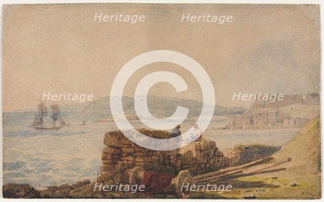 Drake's Island, Plymouth. Creator: Samuel Prout (British, 1783-1852).