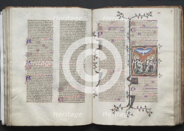 The Gotha Missal: Fol. 78v, Text, c. 1375. Creator: Master of the Boqueteaux (French); Workshop, and.