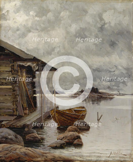 Boat House, 1884. Creator: Aukusti Uotila.