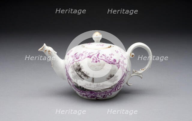 Teapot, Fürstenberg, c. 1770. Creator: Fürstenberg Porcelain Factory.