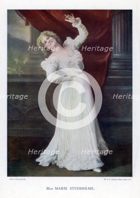 Marie Studholme, English theatre actress, 1901.Artist: W&D Downey