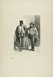 The Auction House: The Dealers, 1863, printed 1920. Creator: Charles Maurand.