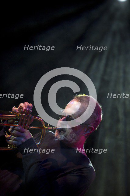 Trumpeter Walt Fowler, 2017. Artist: Alan John Ainsworth.