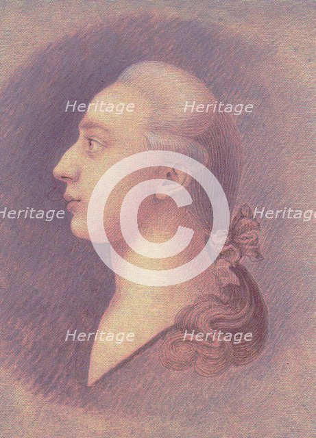 Portrait of Giacomo Casanova, c. 1750. Artist: Casanova, Francesco Giuseppe (1727-1802)