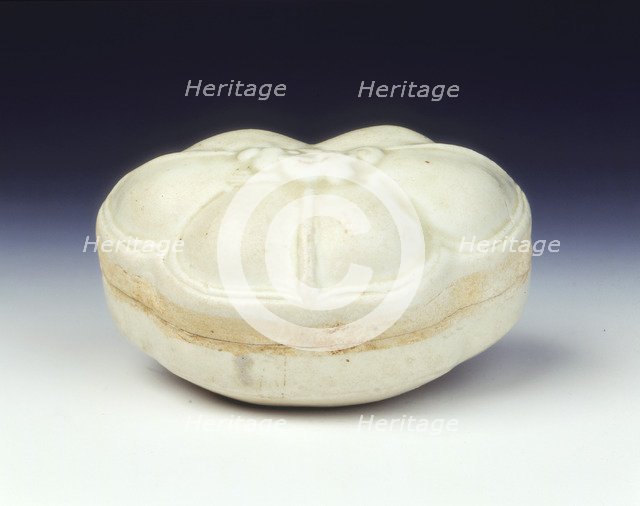 Trefoil box with applique of a bushy-tailed fox, late Tang dynasty, China, 9th-early 10th century. Artist: Unknown