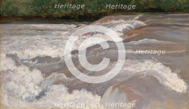 The Velino Above the Cascade of Terni, 1826. Creator: Jean-Baptiste-Camille Corot.