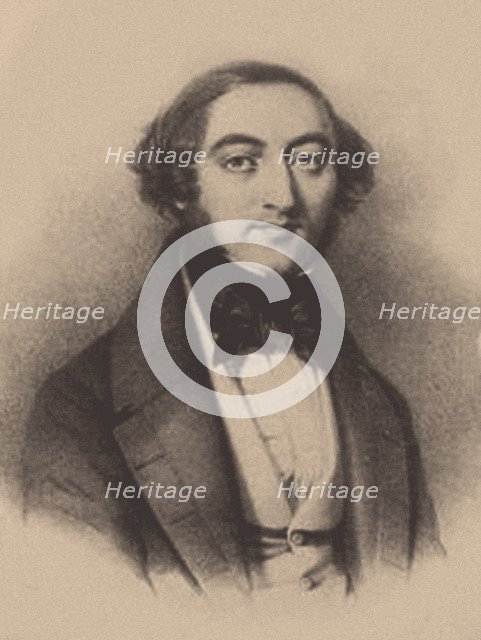 German composer and teacher Eduard Marxsen (1806-1887), 1840s.