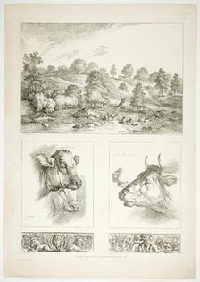 Plate Four of 38 from Oeuvres de J. B. Huet, 1796–99. Creator: Jean Baptiste Marie Huet.
