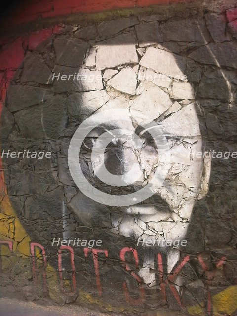 Graffiti of Leon Trotsky. Artist: Anonymous  
