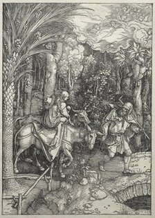 Life of the Virgin: Flight into Egypt, 1504-1505. Creator: Albrecht Dürer (German, 1471-1528).