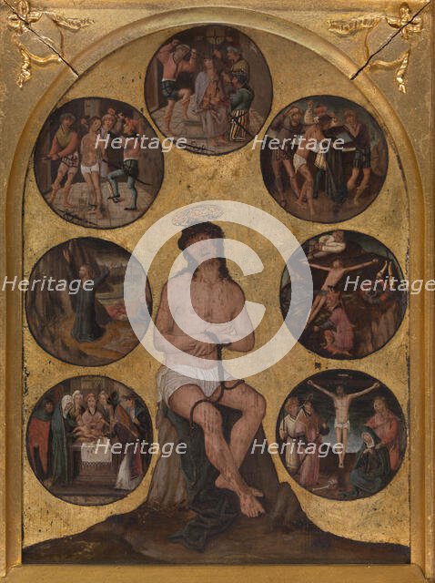 Christ Sitting on the Cold Stone and other Scenes of the Passion, 1st quarter 16th century. Creator: Anon.