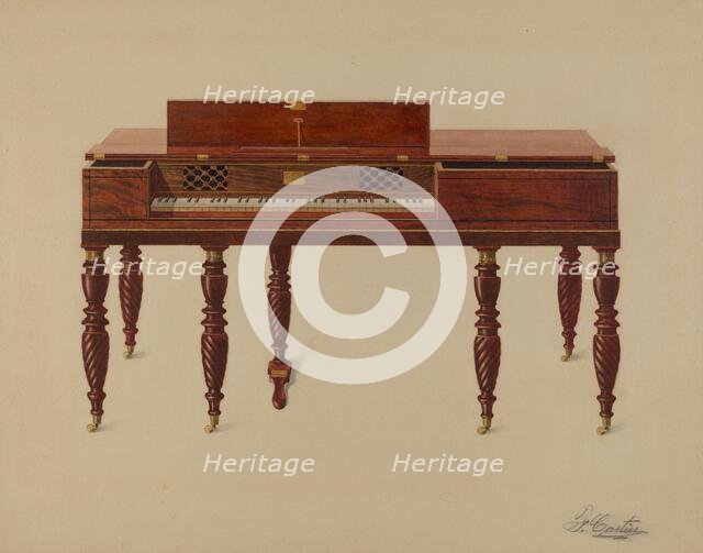 Piano Forte, c. 1936. Creator: Ferdinand Cartier.