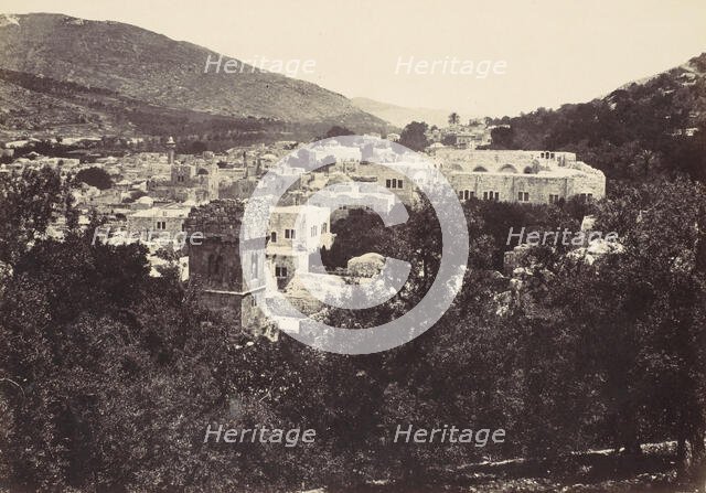 Nablous, The Ancient Shechem, 1857. Creator: Francis Frith.