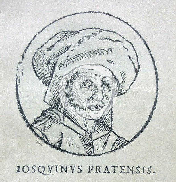 Portrait of the Composer Josquin des Prez, c. 1610. Artist: Anonymous  