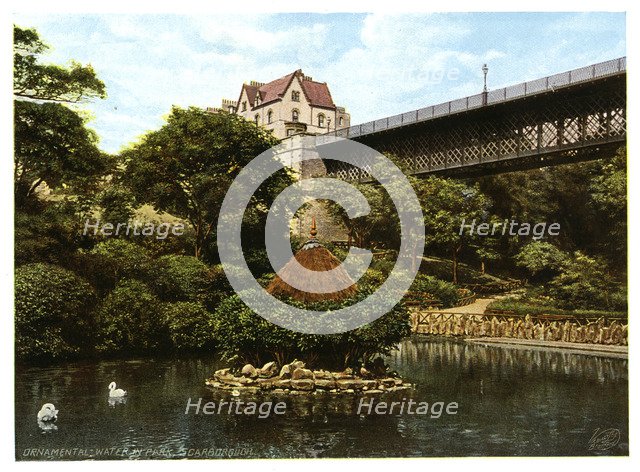 'Ornamental Water in Park, Scarborough', 1901.Artist: Liversidge, Ross & Co