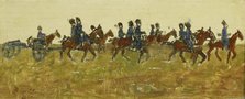 Hussars on Maneuver, c.1880-c.1923. Creator: George Hendrik Breitner.