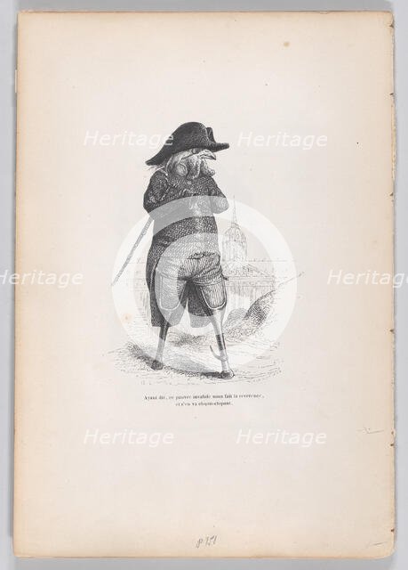 Having said that, this poor invalid gives us a curtsy, and goes hobbling off from S..., ca. 1837-47. Creator: Andrew Best Leloir.