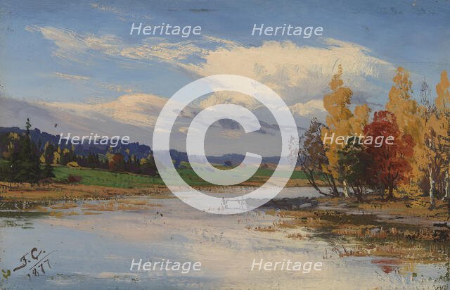Autumn Landscape, 1877. Creator: Fanny Churberg.