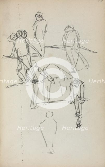Italian Sketchbook: Figures (page 200), 1898-1899. Creator: Maurice Prendergast (American, 1858-1924).