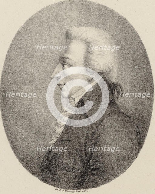 Portrait of the Composer Alessio Prati (1750-1788) , 1816. Creator: Winter, Heinrich Eduard von (1788-1825).