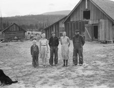 The Unruf family, Boundary County, Idaho, 1939. Creator: Dorothea Lange.