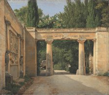 View of the Garden of the Villa Borghese in Rome;In the Gardens of the Villa Borghese, 1814. Creator: CW Eckersberg.