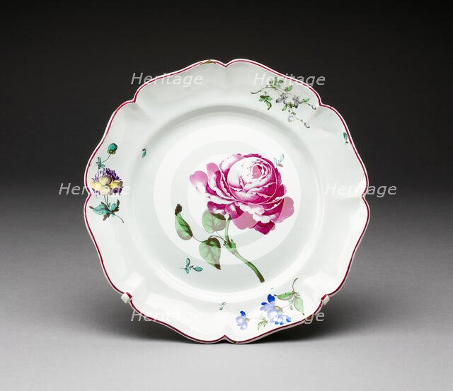 Plate, Niderviller, c. 1770. Creator: Niderviller Porcelain Factory.