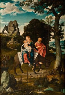 The Flight into Egypt, c1520. Creator: Cleve, Joos van (ca. 1485-1540).