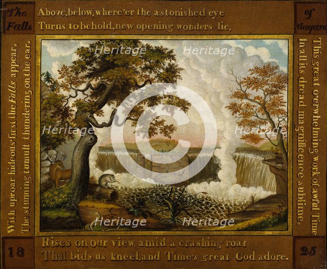 The Falls of Niagara, ca. 1825. Creator: Edward Hicks.