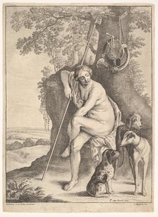 Seated figure of Diana the huntress, 1625-77. Creator: Paulus Potter.