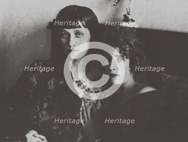 Anna Akhmatova and Olga Glebova-Sudeikina, 1914.