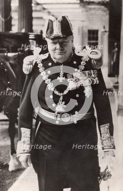 Churchill in Admiral's uniform, 1946. Creator: Unknown.