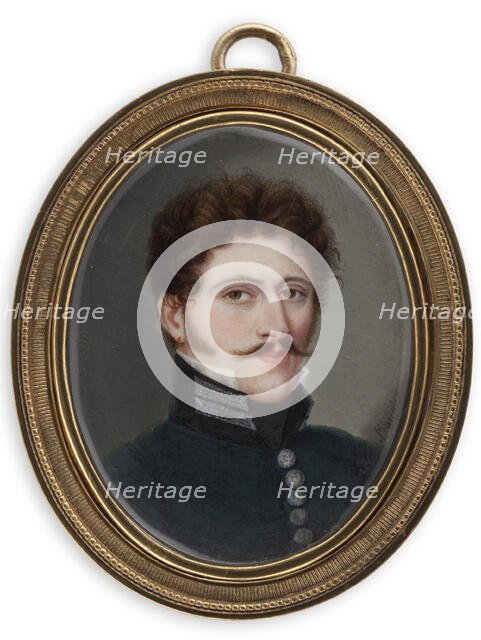 Portrait of a young man. Creator: JF Leaute.