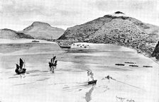 The Chinese Question: view of the harbour at Port Arthur, 1898.  Creator: Unknown.