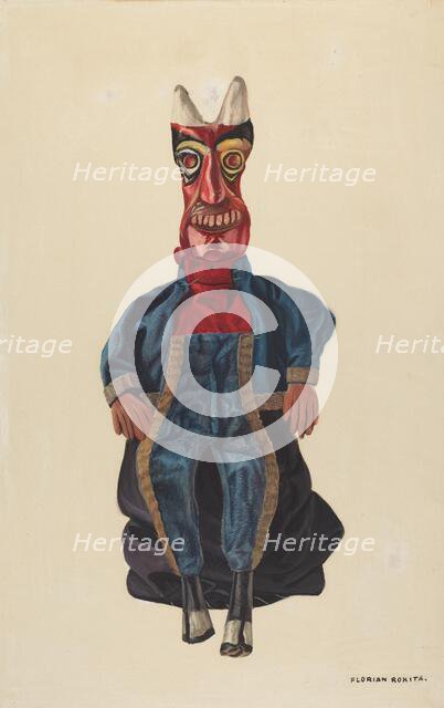 Old Nick, the Devil, c. 1936. Creator: Florian Rokita.